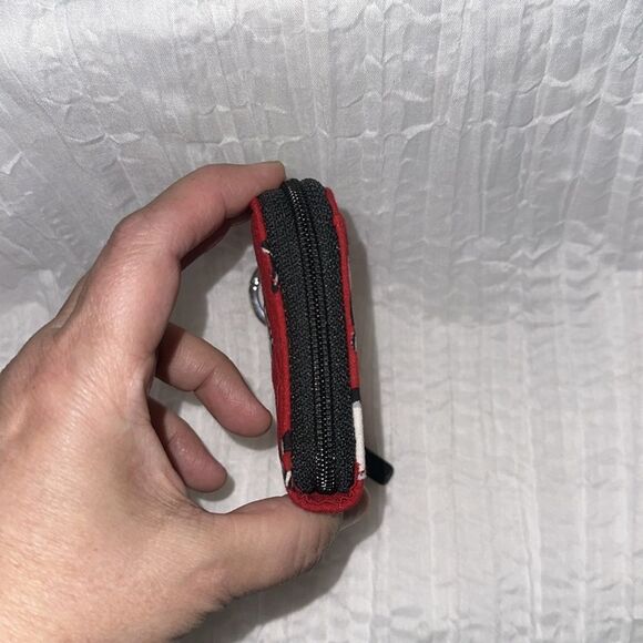 Vera Bradley Red Black White Gray Playful Penguins Wristlet & Small Wallet Set - Picture 16 of 16